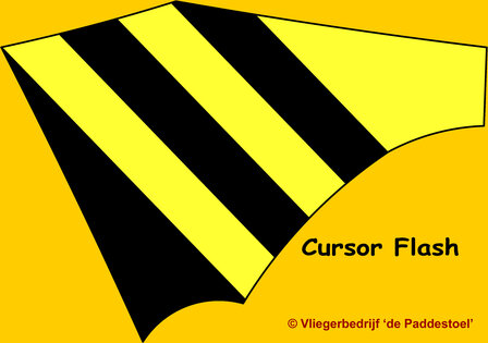 De Paddestoel Cursor Flash - Zwart/geel