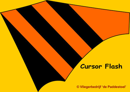 De Paddestoel Cursor Flash - Zwart/oranje