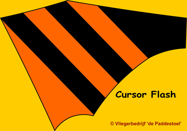 De Paddestoel Cursor Flash - Oranje/zwart