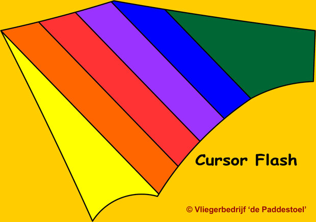 De Paddestoel Cursor Flash - Geel/spectrum