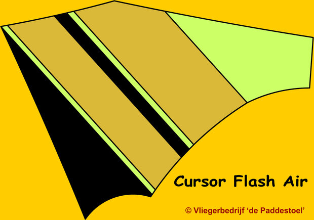 De Paddestoel Cursor Flash Air - Zwart/geel